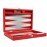 13-inch Premium Backgammon Set - Travel Size - Red Board