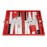 13-inch Premium Backgammon Set - Travel Size - Red Board