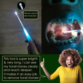 Airgoesin Upgraded Tonsil Stone Remover Tool, Blue, 5 Tips, Tonsillolith Pick Case + 1 Irrigator Fresh Breath Oral Rinse Airgoesin Upgraded Tonsil Stone Remover Tool, Blue, 5 Tips, Tonsillolith Pick Case + 1 Irrigator Fresh Breath Oral Rinse