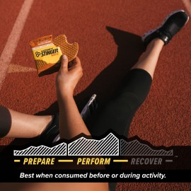 Honey Stinger Organic Gluten Free Salted Caramel Waffle, Energy Stroopwafel for Exercise, Endurance and Performance, Sports Nutrition for Home & Gym, Pre & Post Workout, Box of 16 Waffles, 16.96 Oz Honey Stinger Organic Gluten Free Salted Caramel Waffle, Energy Stroopwafel for Exercise, Endurance and Performance, Sports Nutrition for Home & Gym, Pre & Post Workout, Box of 16 Waffles, 16.96 Oz