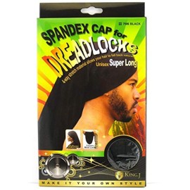 King.J Super Long Unisex Spandex Cap for Dreadlocks (Black) King.J Super Long Unisex Spandex Cap for Dreadlocks (Black)