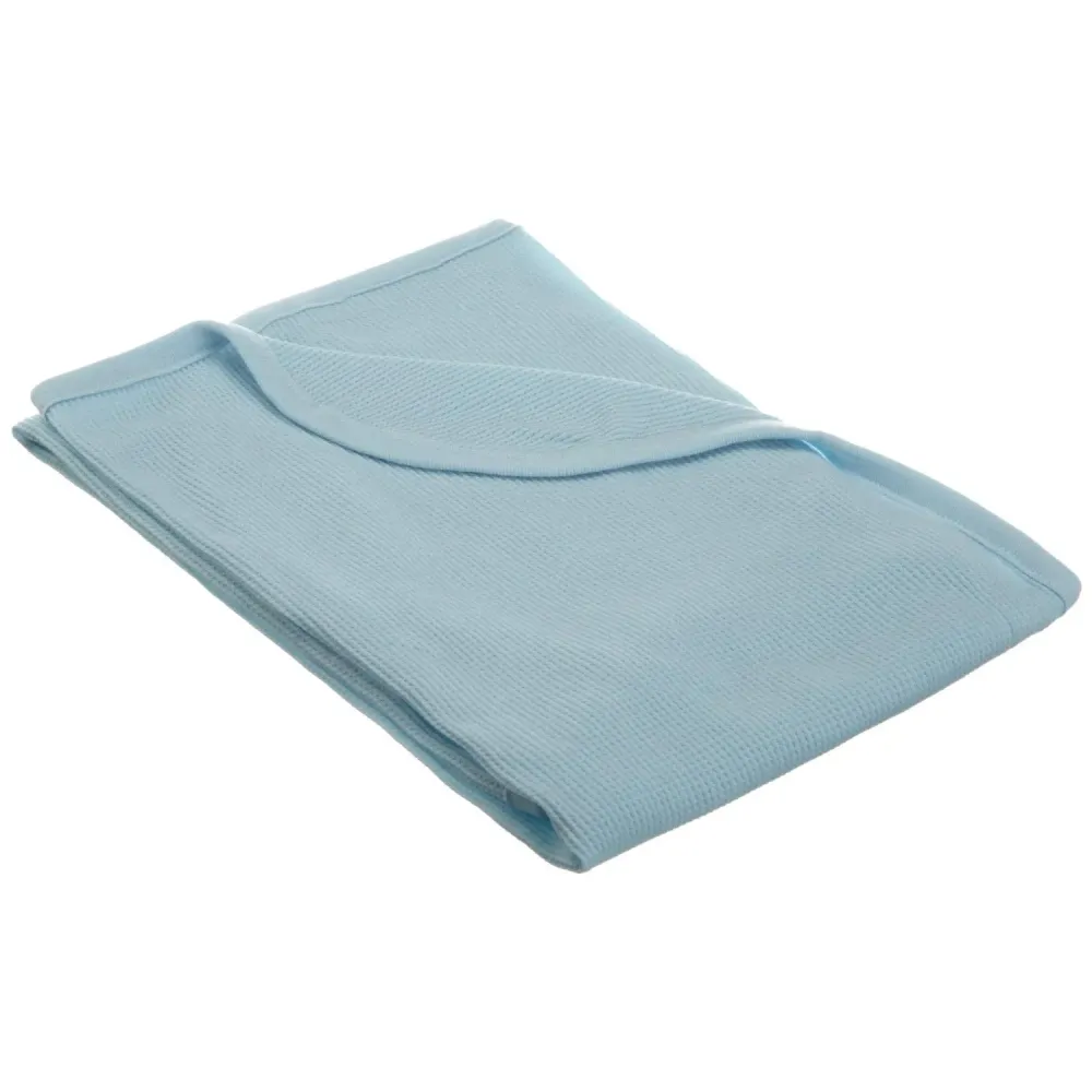 TL Care 100% Cotton Thermal Waffle Swaddle Blanket, Soft, Breathable & Stretchy, Blue, 30 x 40 for Boys and Girls, Perfect for Swaddling, Travel and Gifting TL Care 100% Cotton Thermal Waffle Swaddle Blanket, Soft, Breathable & Stretchy, Blue, 30 x 40 for Boys and Girls, Perfect for Swaddling, Travel and Gifting