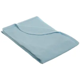 TL Care 100% Cotton Thermal Waffle Swaddle Blanket, Soft, Breathable & Stretchy, Blue, 30 x 40 for Boys and Girls, Perfect for Swaddling, Travel and Gifting