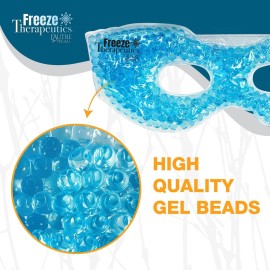 USA Merchant - 2 Redesigned Therapeutic Spa Gel Bead Eye Masks - Hot/Cold Reusable Ice Packs with Flexible Beads - Compress Therapy for Puffy Eyes, Dark Circles, Headaches, Migraines, Stress Relief USA Merchant - 2 Redesigned Therapeutic Spa Gel Bead Eye Masks - Hot/Cold Reusable Ice Packs with Flexible Beads - Compress Therapy for Puffy Eyes, Dark Circles, Headaches, Migraines, Stress Relief