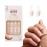 KISS Salon Acrylic Press On Nails, Nail glue included, \'Breathtaking\', French, Real Short Size, Squoval Shape, Includes 28 Nails, 2g Glue, 1 Manicure Stick, 1 Mini file