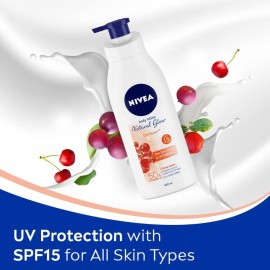 Nivea Natural Glow Cell Repair Body Lotion | With SPF 15 and 50X Vitamin C | 13.52 Fl Oz | Pack of 1 Nivea Natural Glow Cell Repair Body Lotion | With SPF 15 and 50X Vitamin C | 13.52 Fl Oz | Pack of 1