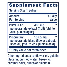 Life Extension Pomegranate Complete, Fruit Extract, Flower, Seed Oil Extract, Cardiovascular Health, antioxidant Support, superfood Supplement, Gluten Free, Non-GMO, 30 softgels Life Extension Pomegranate Complete, Fruit Extract, Flower, Seed Oil Extract, Cardiovascular Health, antioxidant Support, superfood Supplement, Gluten Free, Non-GMO, 30 softgels