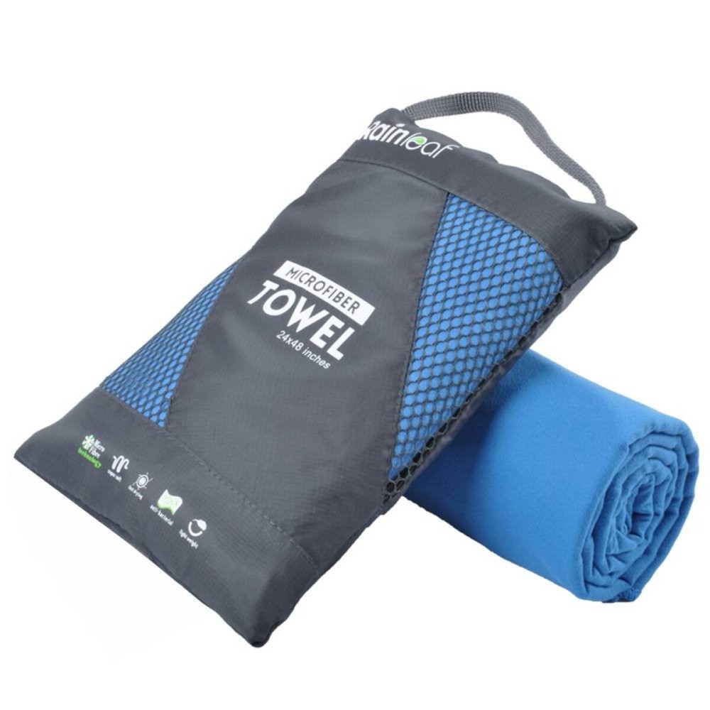 Rainleaf Microfiber Towel Perfect Travel & Gym & Camping Towel. Quick Dry - Super Absorbent - Ultra Compact - Lightweight. Suitable for Trip, Beach, Shower, Backpacking, Pool Rainleaf Microfiber Towel Perfect Travel & Gym & Camping Towel. Quick Dry - Super Absorbent - Ultra Compact - Lightweight. Suitable for Trip, Beach, Shower, Backpacking, Pool