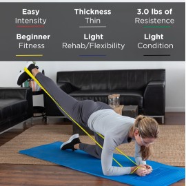 THERABAND Resistance Bands Set, Professional Elastic Band For Upper & Lower Body Exercise, Strength Training without Weights, Physical Therapy, Pilates, Rehab, Yellow & Red & Green, Beginner THERABAND Resistance Bands Set, Professional Elastic Band For Upper & Lower Body Exercise, Strength Training without Weights, Physical Therapy, Pilates, Rehab, Yellow & Red & Green, Beginner