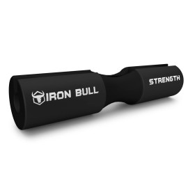 Iron Bull Strength Advanced Squat Pad - Barbell Pad for Squats, Lunges & Hip Thrusts - Neck & Shoulder Protective Pad Support (Black)