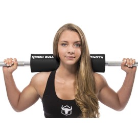 Iron Bull Strength Advanced Squat Pad - Barbell Pad for Squats, Lunges & Hip Thrusts - Neck & Shoulder Protective Pad Support (Black) Iron Bull Strength Advanced Squat Pad - Barbell Pad for Squats, Lunges & Hip Thrusts - Neck & Shoulder Protective Pad Support (Black)
