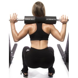 Iron Bull Strength Advanced Squat Pad - Barbell Pad for Squats, Lunges & Hip Thrusts - Neck & Shoulder Protective Pad Support (Black) Iron Bull Strength Advanced Squat Pad - Barbell Pad for Squats, Lunges & Hip Thrusts - Neck & Shoulder Protective Pad Support (Black)
