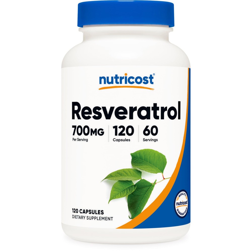 Nutricost Resveratrol 700mg, 120 Capsules - Vegan, Gluten Free, Non-GMO
