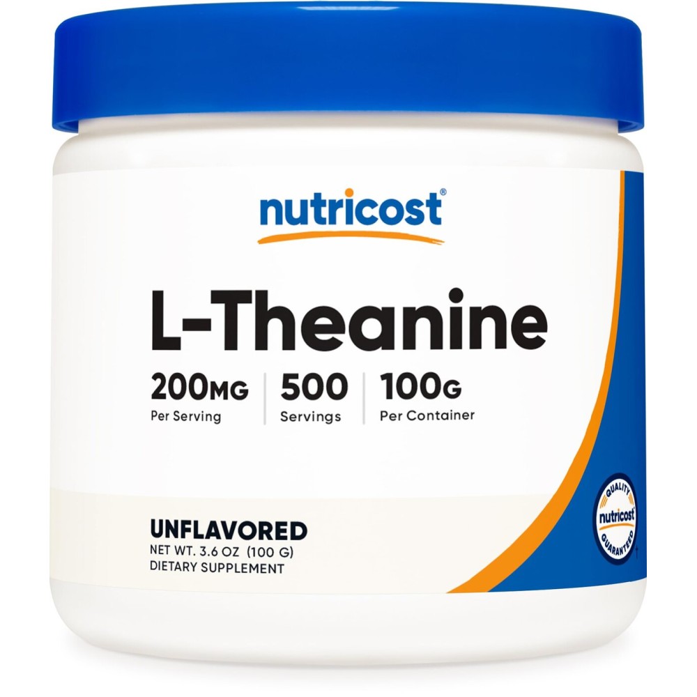 Nutricost L-Theanine Powder 100 Grams - Gluten Free & Non-GMO Nutricost L-Theanine Powder 100 Grams - Gluten Free & Non-GMO