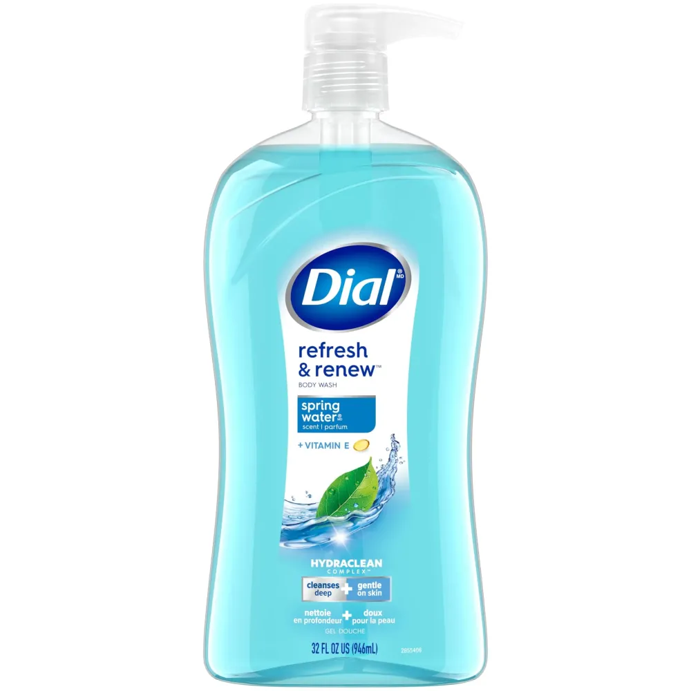 Dial Body Wash, Refresh & Renew Spring Water, 32 fl oz Dial Body Wash, Refresh & Renew Spring Water, 32 fl oz