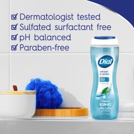 Dial Body Wash, Refresh & Renew Spring Water, 32 fl oz Dial Body Wash, Refresh & Renew Spring Water, 32 fl oz