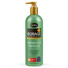 ShiKai Borage Therapy Advanced Formula Body Moisturizer (16 oz) | Fragrance Free | Hydrating Lotion for Dry Hands & Body | With Oatmeal & Shea ShiKai Borage Therapy Advanced Formula Body Moisturizer (16 oz) | Fragrance Free | Hydrating Lotion for Dry Hands & Body | With Oatmeal & Shea