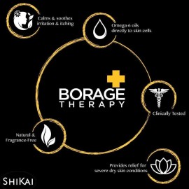 ShiKai Borage Therapy Advanced Formula Body Moisturizer (16 oz) | Fragrance Free | Hydrating Lotion for Dry Hands & Body | With Oatmeal & Shea ShiKai Borage Therapy Advanced Formula Body Moisturizer (16 oz) | Fragrance Free | Hydrating Lotion for Dry Hands & Body | With Oatmeal & Shea