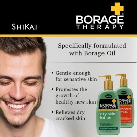 ShiKai Borage Therapy Advanced Formula Body Moisturizer (16 oz) | Fragrance Free | Hydrating Lotion for Dry Hands & Body | With Oatmeal & Shea ShiKai Borage Therapy Advanced Formula Body Moisturizer (16 oz) | Fragrance Free | Hydrating Lotion for Dry Hands & Body | With Oatmeal & Shea