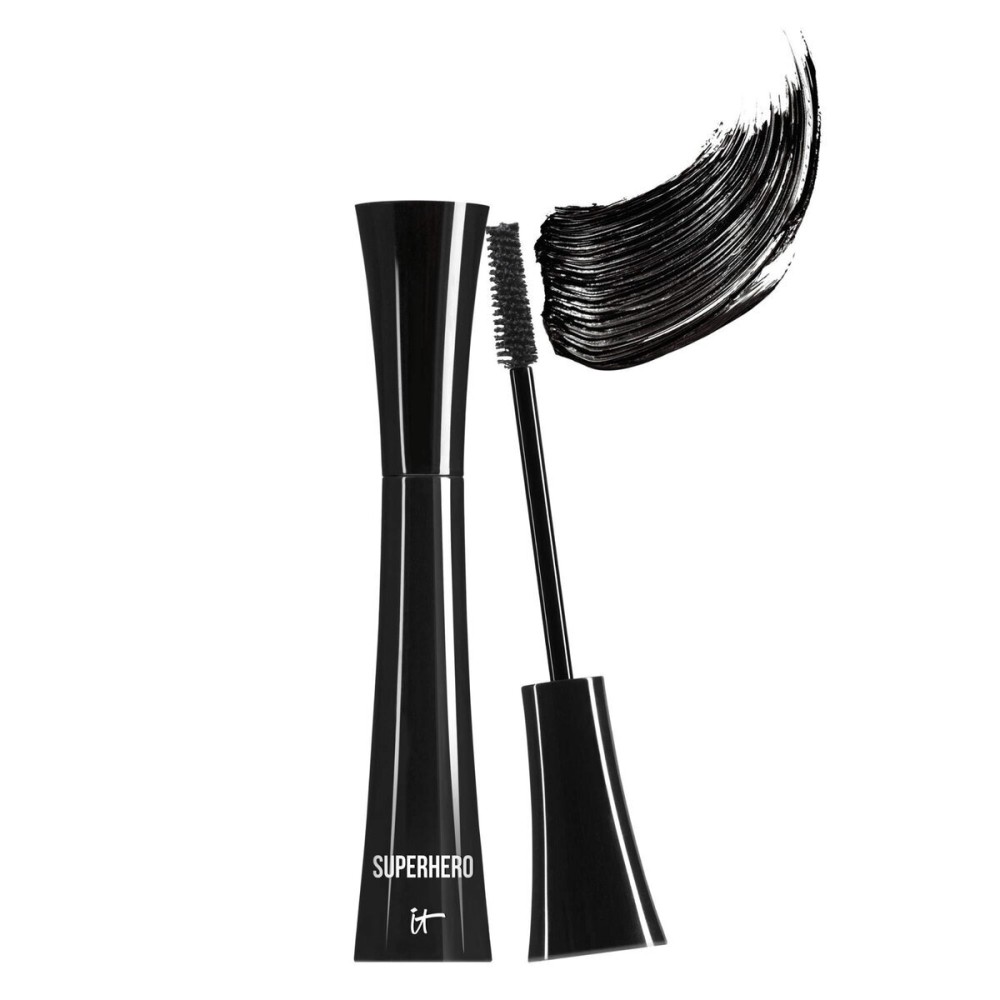 IT Cosmetics Superhero Mascara - Full Size Volumizing and Lengthening Black Mascara - Buildable Lash Volume with Collagen, Biotin & Peptides - Lifting & Curling Formula - Sensitive Eyes, 0.3 fl oz IT Cosmetics Superhero Mascara - Full Size Volumizing and Lengthening Black Mascara - Buildable Lash Volume with Collagen, Biotin & Peptides - Lifting & Curling Formula - Sensitive Eyes, 0.3 fl oz