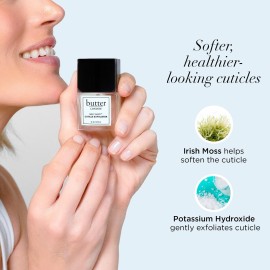 butter LONDON Cuticle Remover Liquid, Melt Away - Cuticle Oil Exfoliator & Softener Gently Removes Dry, Overgrown Cuticles for Healthy Looking Nails - Fast-Acting & Pain-Free Formula - 0.4 Fl Oz butter LONDON Cuticle Remover Liquid, Melt Away - Cuticle Oil Exfoliator & Softener Gently Removes Dry, Overgrown Cuticles for Healthy Looking Nails - Fast-Acting & Pain-Free Formula - 0.4 Fl Oz