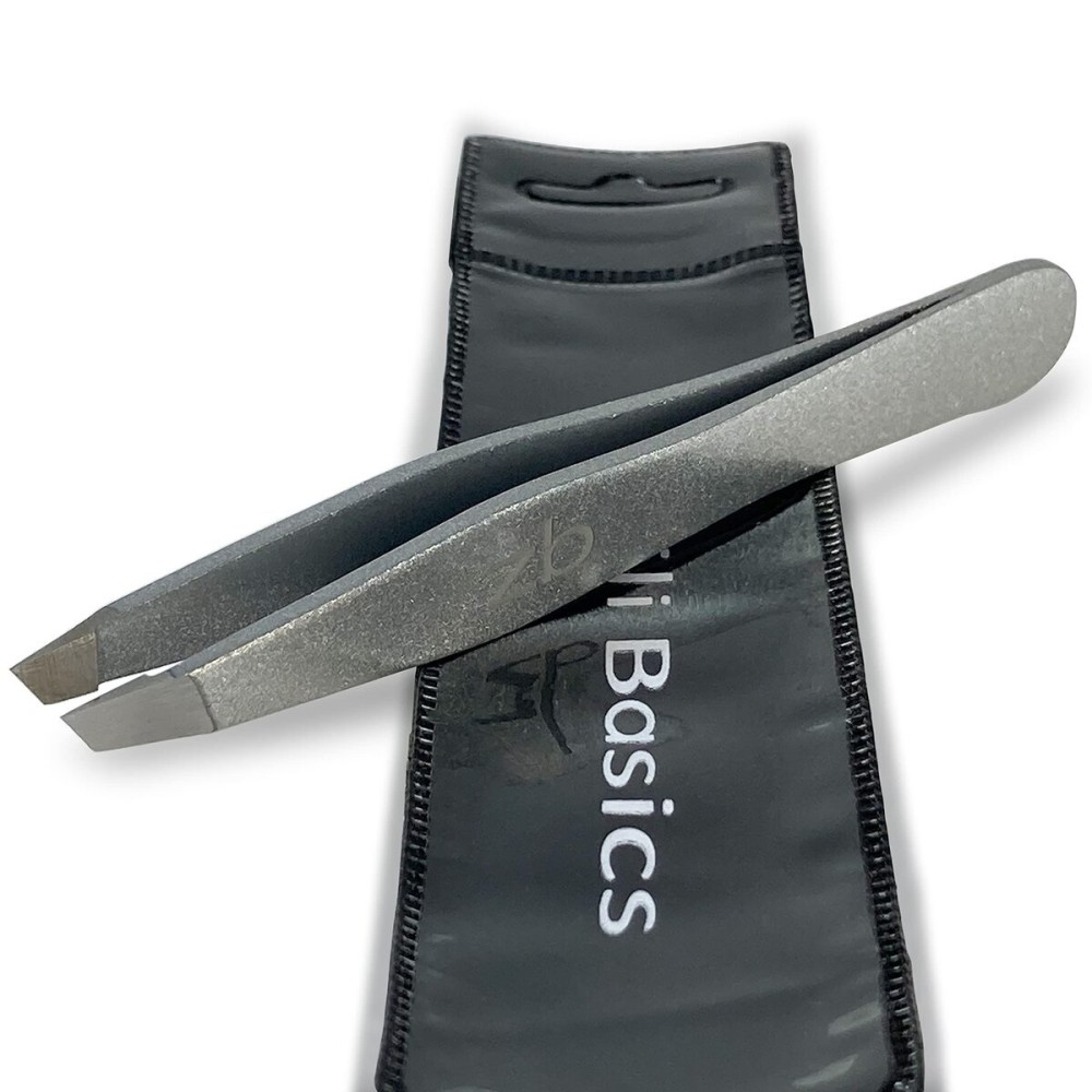 Zizzili Basics Tweezers - Surgical Grade Stainless Steel - Slant Tip for Expert Eyebrow Shaping and Facial Hair Removal - with Bonus Protective Pouch - Best Tweezer for Men and Women Zizzili Basics Tweezers - Surgical Grade Stainless Steel - Slant Tip for Expert Eyebrow Shaping and Facial Hair Removal - with Bonus Protective Pouch - Best Tweezer for Men and Women
