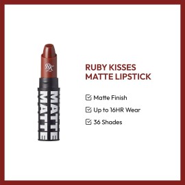 Kiss Ruby Kisses Matte Lipstick Spicy Brown Kiss Ruby Kisses Matte Lipstick Spicy Brown