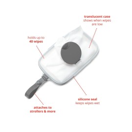 Skip Hop On-The-Go Wipes Dispenser, Grab & Go, Grey