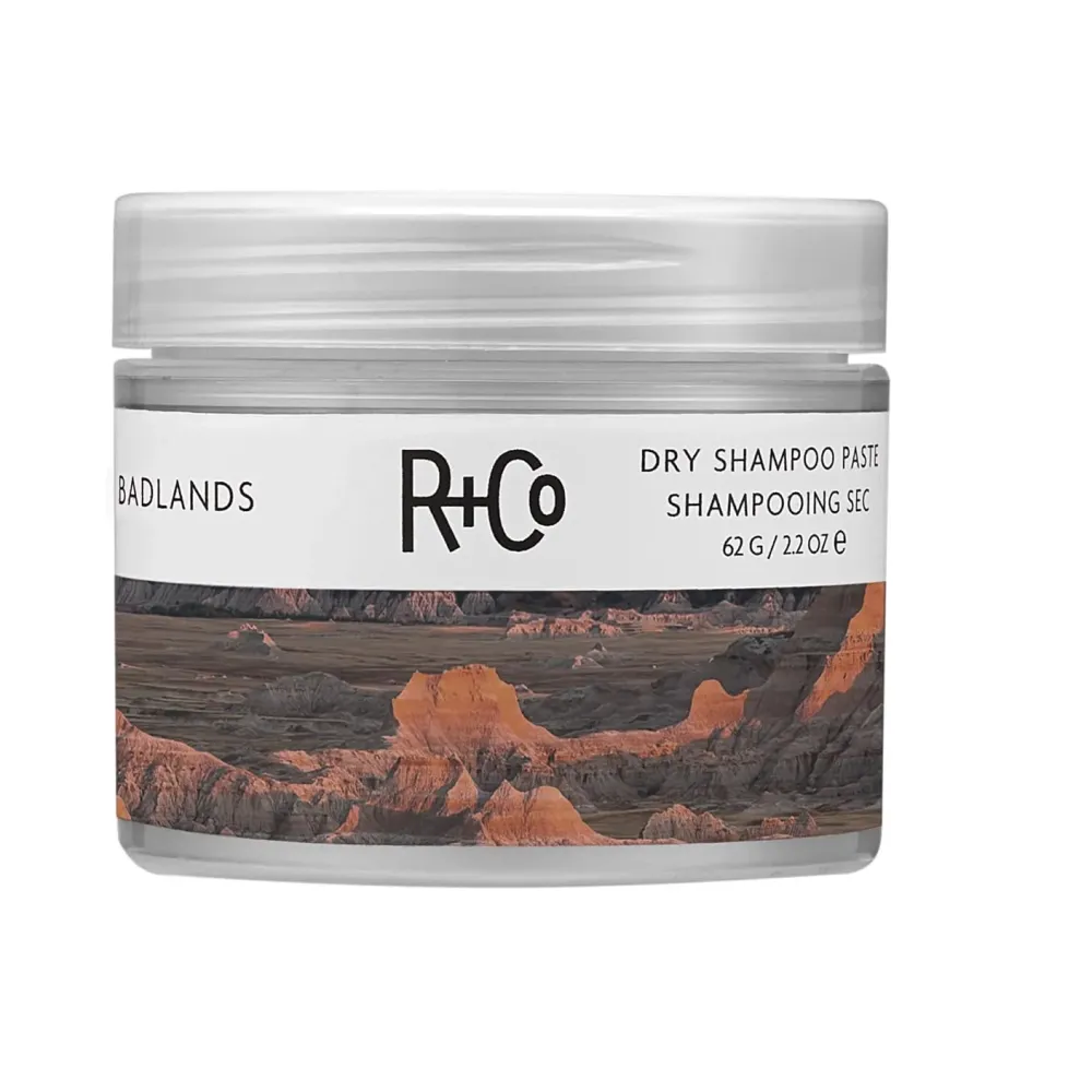 R+Co Badlands Dry Shampoo Paste | Part Dry Shampoo, Part Styling Paste | Adds Texture, Absorbs Oil, Matte Finish | 2.2 oz