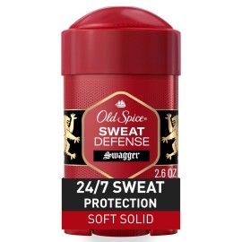 Old Spice Sweat Defense Antiperspirant & Deodorant for Men, 24/7 Ultimate Sweat Protection, Long Lasting Scent, Soft Solid, Swagger with Cedarwood Scent, 2.6 oz Old Spice Sweat Defense Antiperspirant & Deodorant for Men, 24/7 Ultimate Sweat Protection, Long Lasting Scent, Soft Solid, Swagger with Cedarwood Scent, 2.6 oz