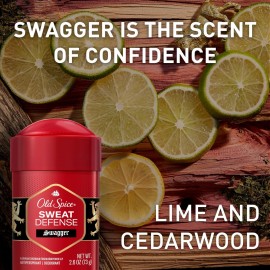 Old Spice Sweat Defense Antiperspirant & Deodorant for Men, 24/7 Ultimate Sweat Protection, Long Lasting Scent, Soft Solid, Swagger with Cedarwood Scent, 2.6 oz Old Spice Sweat Defense Antiperspirant & Deodorant for Men, 24/7 Ultimate Sweat Protection, Long Lasting Scent, Soft Solid, Swagger with Cedarwood Scent, 2.6 oz
