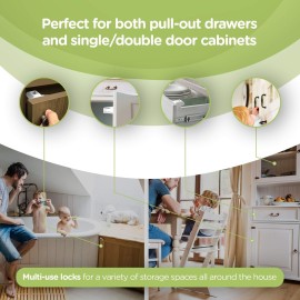 SKYLA HOMES Magnetic Cabinet Locks Baby Proofing Child Safety - The Safest Quickest and Easiest Multi-Purpose 3M Adhesive Child Proof Latches, No Screws or Tools Needed (12 Pack) SKYLA HOMES Magnetic Cabinet Locks Baby Proofing Child Safety - The Safest Quickest and Easiest Multi-Purpose 3M Adhesive Child Proof Latches, No Screws or Tools Needed (12 Pack)