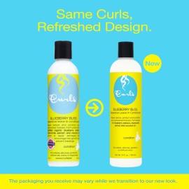 Curls Blueberry Bliss Reparative Leave In Conditioner - 8 oz, Helps Repair Damage and Prevent Breakage, Conditioner for Curly Hair, Wavy, and Coily Hair Types Curls Blueberry Bliss Reparative Leave In Conditioner - 8 oz, Helps Repair Damage and Prevent Breakage, Conditioner for Curly Hair, Wavy, and Coily Hair Types