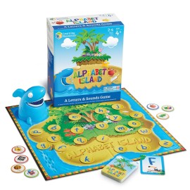 Learning Resources Alphabet Island a Letter & Sounds Game - Montessori ABC Toys, Learn to Read, Phonics for Toddler , Writing Practice, Board Game, Homeschool Supplies, Educational Activity