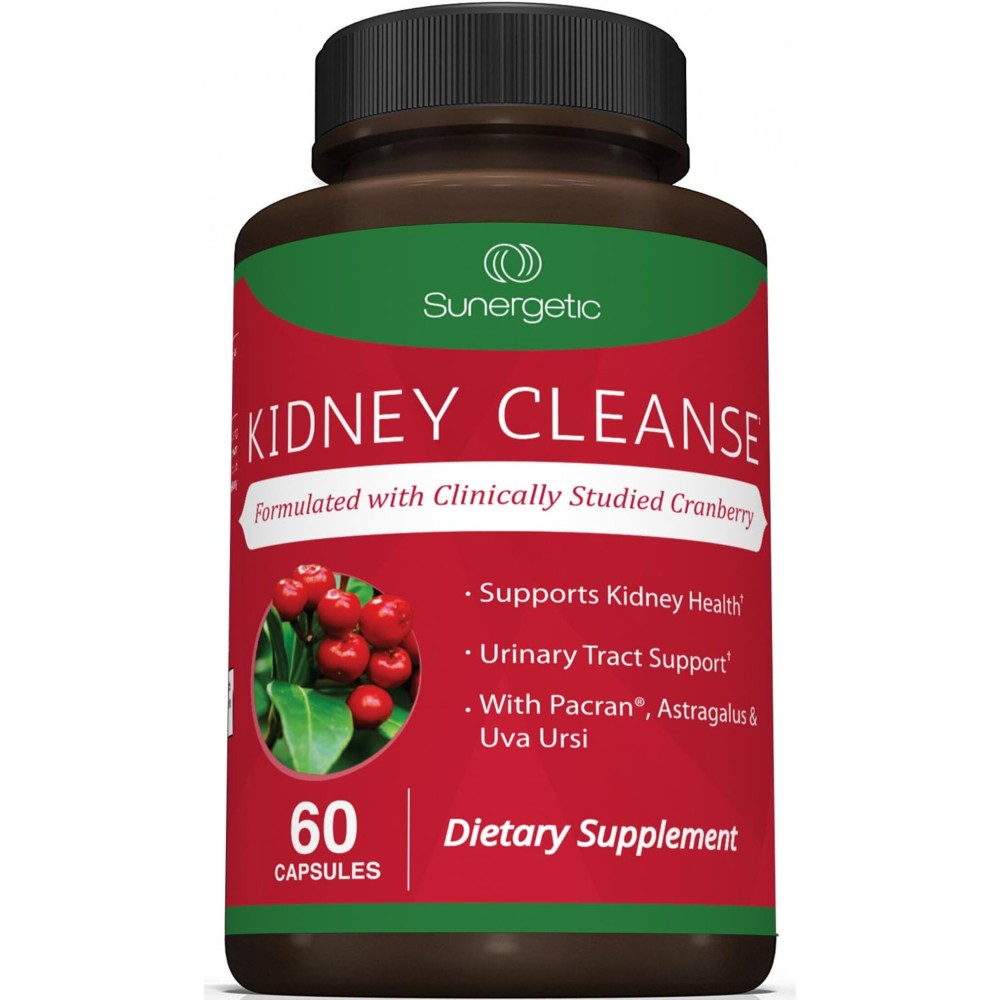 Premium Kidney Cleanse Supplement - Powerful Kidney Support Formula with Cranberry Extract Helps Support Healthy Kidneys & Urinary Tract Support- 60 Vegetarian Capsules Premium Kidney Cleanse Supplement - Powerful Kidney Support Formula with Cranberry Extract Helps Support Healthy Kidneys & Urinary Tract Support- 60 Vegetarian Capsules