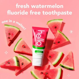 hello Fresh Watermelon Fluoride Free Kids Toothpaste, 4.2 Oz Tube hello Fresh Watermelon Fluoride Free Kids Toothpaste, 4.2 Oz Tube