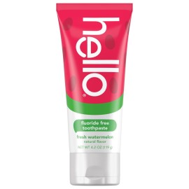 hello Fresh Watermelon Fluoride Free Kids Toothpaste, 4.2 Oz Tube hello Fresh Watermelon Fluoride Free Kids Toothpaste, 4.2 Oz Tube
