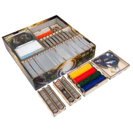 The Broken Token Board Game Organizer - Cosmic Encounter Compatible Collector\'s Edition Game Crate & Storage Box with Multiple Trays