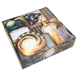 The Broken Token Board Game Organizer - Cosmic Encounter Compatible Collector\'s Edition Game Crate & Storage Box with Multiple Trays
