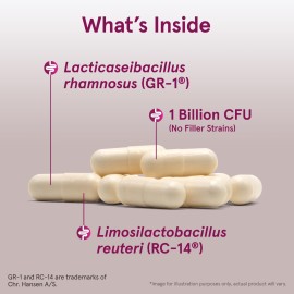 Jarrow Formulas Fem-Dophilus Probiotics 1 Billion CFU With 2 Clinically Effective Strains, Dietary Supplement for Vaginal Health and Urinary Tract Health, 60 Veggie Capsules, 60 Day Supply