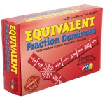LEARNING ADVANTAGE-4519 Equivalent Fraction Dominoes - Math Games for Kids - Teach Fractions - In-Home Learning