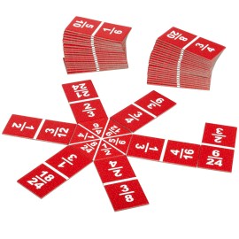 LEARNING ADVANTAGE-4519 Equivalent Fraction Dominoes - Math Games for Kids - Teach Fractions - In-Home Learning LEARNING ADVANTAGE-4519 Equivalent Fraction Dominoes - Math Games for Kids - Teach Fractions - In-Home Learning