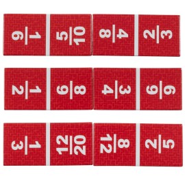 LEARNING ADVANTAGE-4519 Equivalent Fraction Dominoes - Math Games for Kids - Teach Fractions - In-Home Learning LEARNING ADVANTAGE-4519 Equivalent Fraction Dominoes - Math Games for Kids - Teach Fractions - In-Home Learning