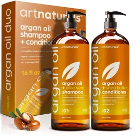 Argan Oil Shampoo and Conditioner Set - Sulfate-Free Formula with Nourishing Moroccan Oil and Keratin -for All Hair, Curly or Straight - Hydrate Repair Defy Frizz for Salon-like Results!16 Fl Oz 2 PK Argan Oil Shampoo and Conditioner Set - Sulfate-Free Formula with Nourishing Moroccan Oil and Keratin -for All Hair, Curly or Straight - Hydrate Repair Defy Frizz for Salon-like Results!16 Fl Oz 2 PK