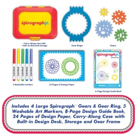 Spirograph Jr. - Jumbo Sized Gears Classic Retro Toy For Spiral Drawing Art Design Toy Kit for Smaller Hands - For Kids Ages 3 and Up Spirograph Jr. - Jumbo Sized Gears Classic Retro Toy For Spiral Drawing Art Design Toy Kit for Smaller Hands - For Kids Ages 3 and Up