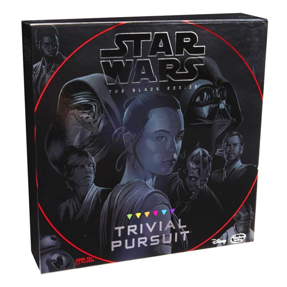 Hasbro Trivial Pursuit: Star Wars the Black Series Edition - Test Your Knowledge with Over 1,800 Easy To Extremely Difficult Questions for Ultimate Fans - 2-4 Players - Instructions Included