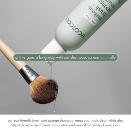 EcoTools Cleanser Shampoo for Makeup Brush/Sponge/Puffs, Remove Makeup & Impurities, Fragrance-Free, No Harsh Chemicals, Vegan & Cruelty-Free, 6 fl.oz./177 ml, 1 Count EcoTools Cleanser Shampoo for Makeup Brush/Sponge/Puffs, Remove Makeup & Impurities, Fragrance-Free, No Harsh Chemicals, Vegan & Cruelty-Free, 6 fl.oz./177 ml, 1 Count