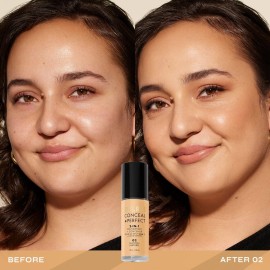 Milani Conceal + Perfect 2-in-1 Foundation + Concealer - Natural (1 Fl. Oz.) Cruelty-Free Liquid Foundation - Cover Under-Eye Circles, Blemishes & Skin Discoloration for a Flawless Complexion Milani Conceal + Perfect 2-in-1 Foundation + Concealer - Natural (1 Fl. Oz.) Cruelty-Free Liquid Foundation - Cover Under-Eye Circles, Blemishes & Skin Discoloration for a Flawless Complexion