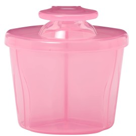 Dr. Brown\'s Baby Formula Dispenser with Snap-On Lid for On-the-Go Feedings,Milk Powder Dispenser for Traveling with Infant,Pink