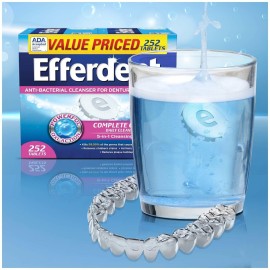 Efferdent Denture Cleanser Tablets, Complete Clean, Tablets, Multicolor, 252 Count Efferdent Denture Cleanser Tablets, Complete Clean, Tablets, Multicolor, 252 Count